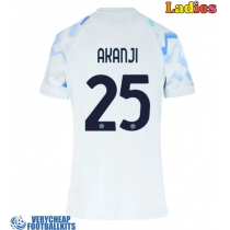 Inter Milan Manuel Akanji #25 Replica Away Shirt Ladies 2025-26 Short Sleeve